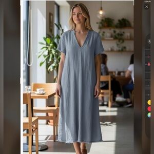 Eileen Fisher organic linen dress size M